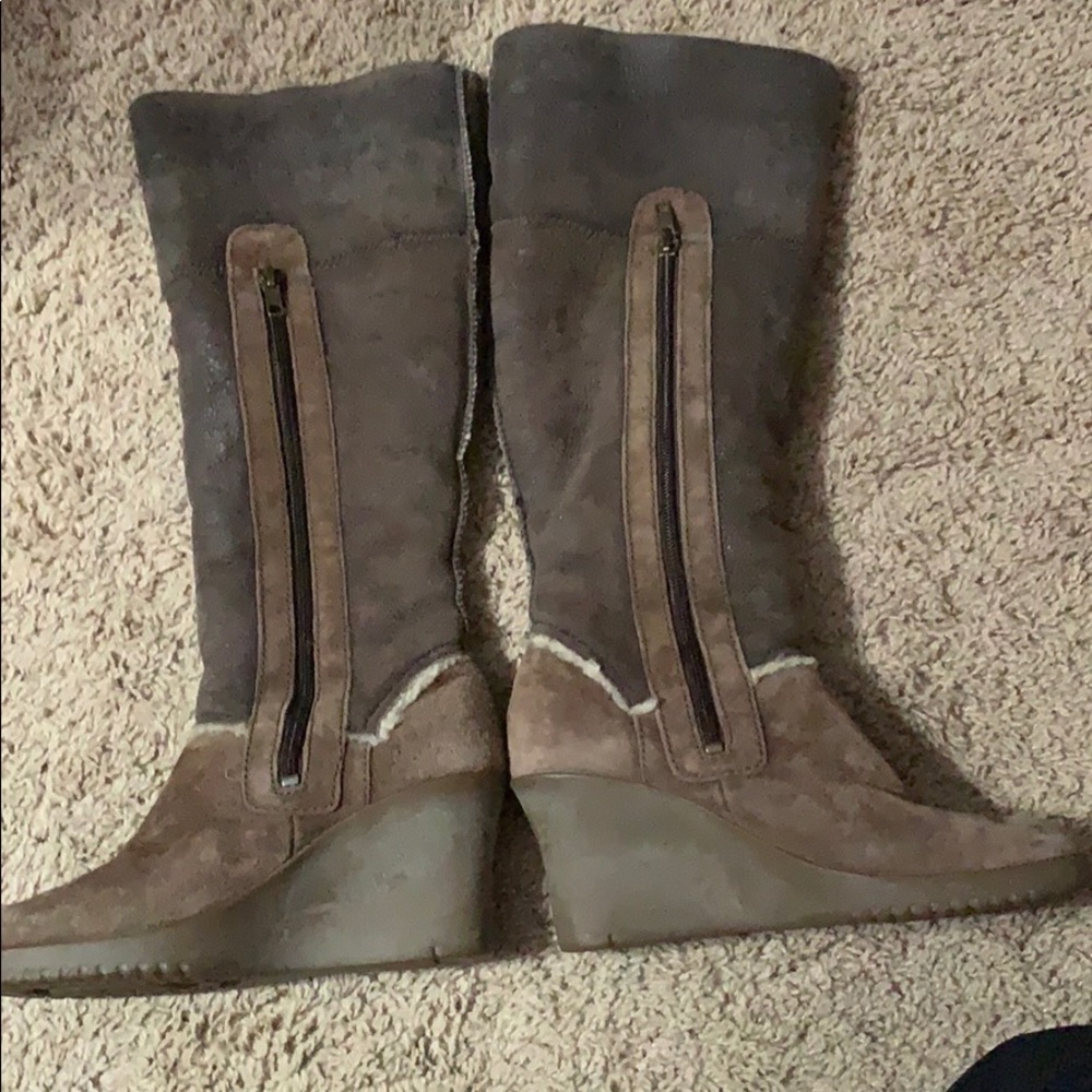 FLASH SALE tonight only UGG brown wedge tall boots